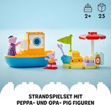 LEGO DUPLO Peppas Bootsfahrt: Spielzeugboot-Spielset zum Bauen und Umbauen mit 2 Figuren, kreatives Spielzeug, Geschenkidee für 2-Jährige, Jungen und Mädchen 10432 Bausets Besuchen Sie den LEGO-Store
