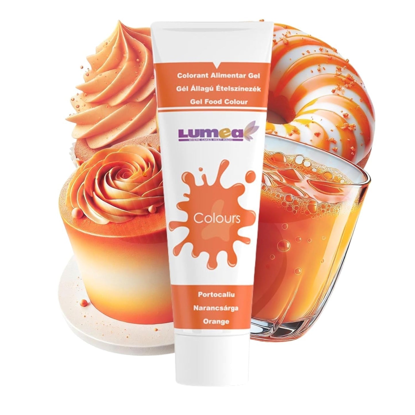 Dekozauber 24 rote Lebensmittelfarbe, Gel, 30 g, vegan, zuckerfrei, hochkonzentriert, rote Lebensmittelfarbe für Fondant, Buttercreme, Getränke und mehr