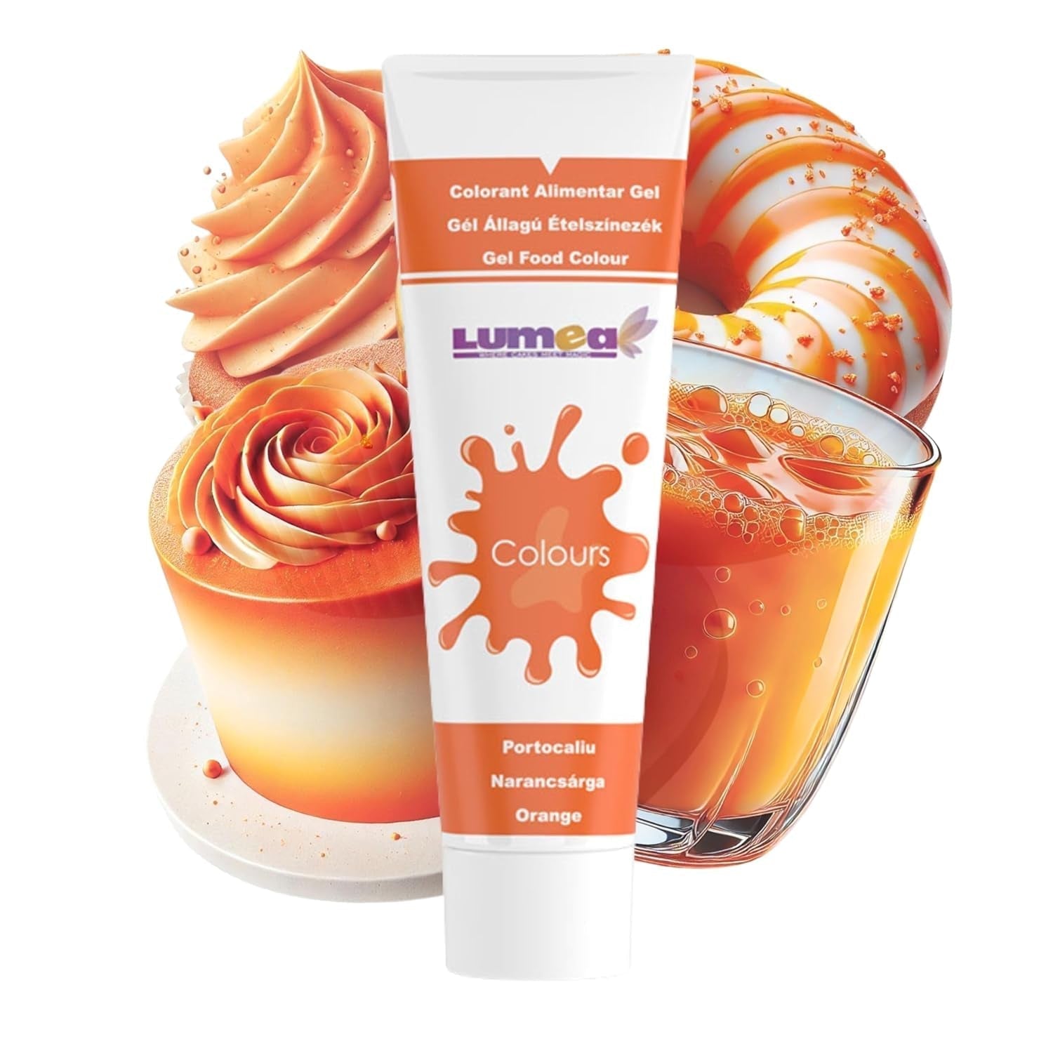 Dekozauber 24 rote Lebensmittelfarbe, Gel, 30 g, vegan, zuckerfrei, hochkonzentriert, rote Lebensmittelfarbe für Fondant, Buttercreme, Getränke und mehr