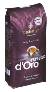 Espresso d'Oro ganze Bohnen 8x 1000g (8000g) - stark aromatisierter Kaffee