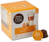 NESCAFÉ Dolce Gusto Latte Macchiato Vorratsbox 90 Kaffeekapseln (Aromatischer Espresso und Latte Macchiato Caramel