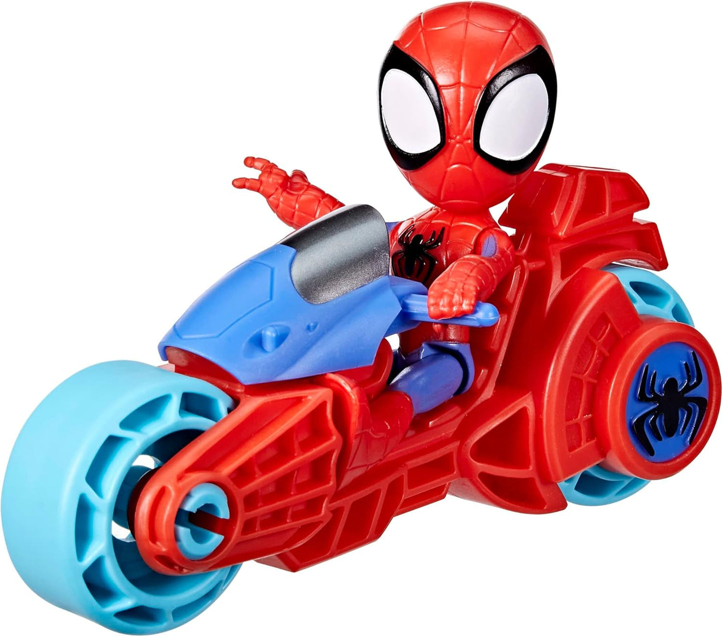 SPIDEY und SEINE FANTASTISCHEN FREUNDE Marvel Spidey Motorradfigur Spielzeug für Jungen und Mädchen ab 3 Jahren Actionfiguren Naty Shop