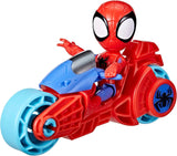 SPIDEY und SEINE FANTASTISCHEN FREUNDE Marvel Spidey Motorradfigur Spielzeug für Jungen und Mädchen ab 3 Jahren Actionfiguren Naty Shop