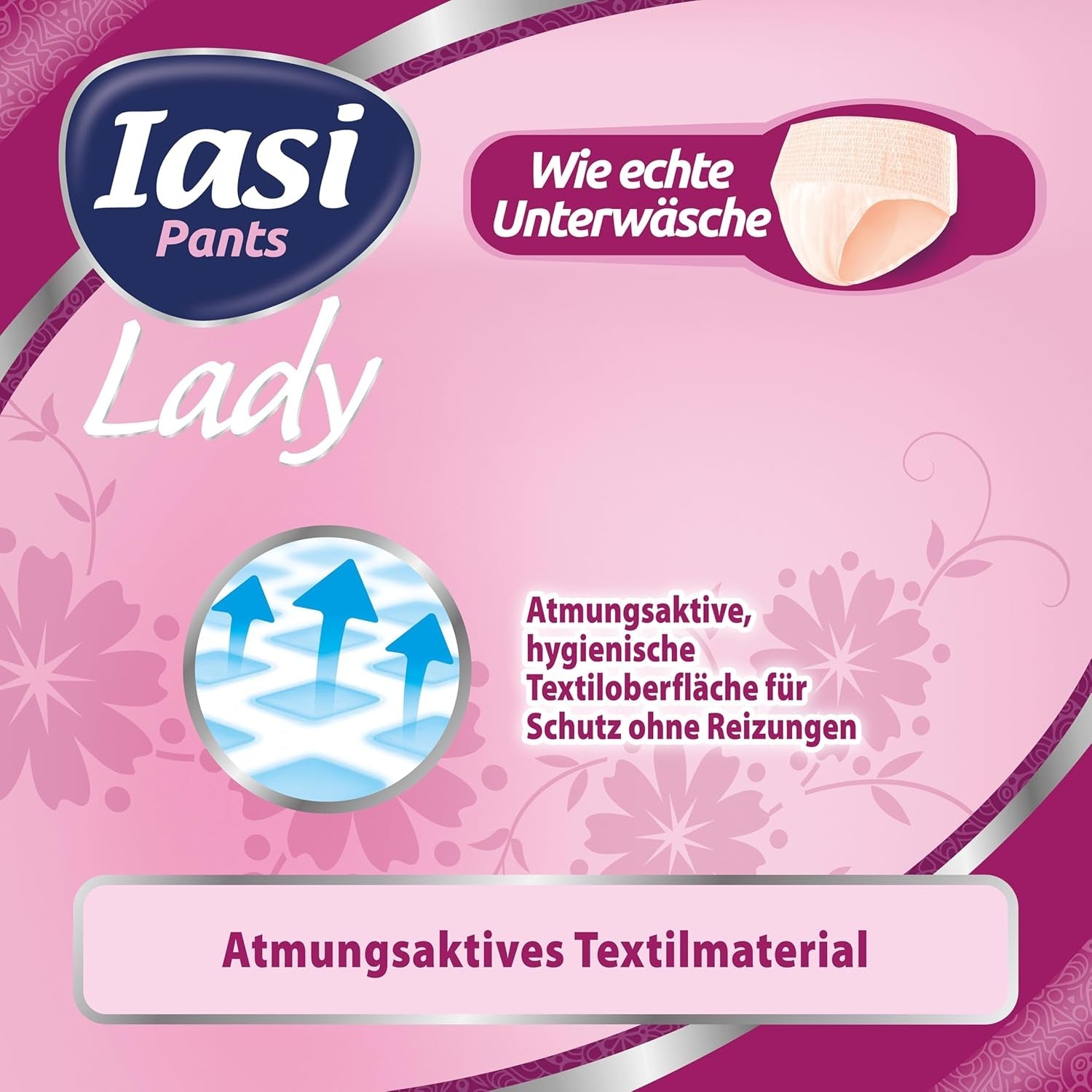 LADY Pants 48 Einweg-Harninkontinenzhosen Saugfähigkeit Plus Größe S für Damen 48 Stk