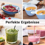 Bosch Standmixer Vitapower Serie 4 MMB6172SN, Verbesserte Version, 10 Jahre Motorgarantie, Edelstahl-Klingen, 1.5L Glasbehälter, Spülmaschinenfeste Teile, 30.000 U/Min, 1200 W, Silver Kitchen Naty Shop