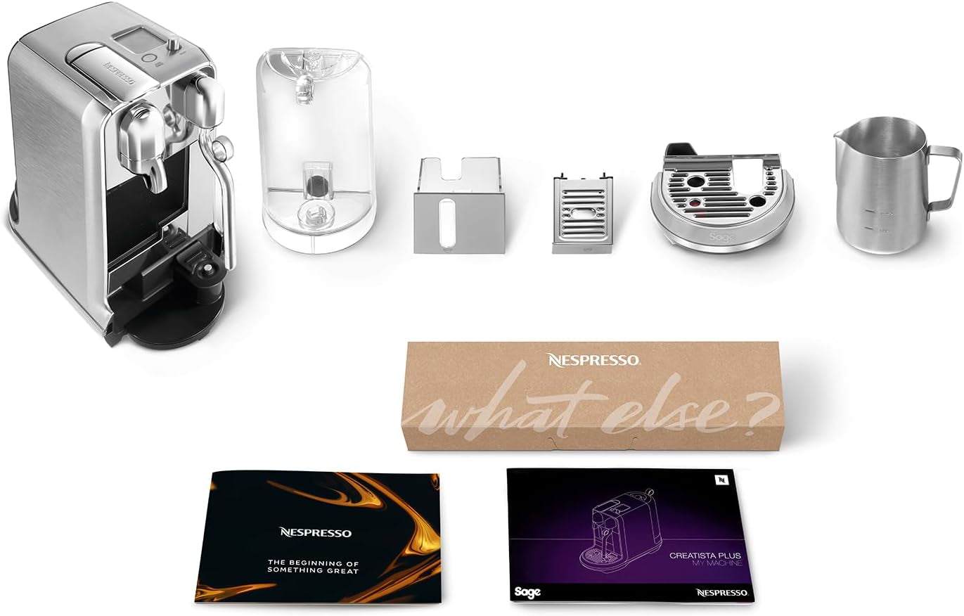 Sage Nespresso SNE800BSS Creatista Plus Kapsel-Espressomaschine, gebürsteter Edelstahl