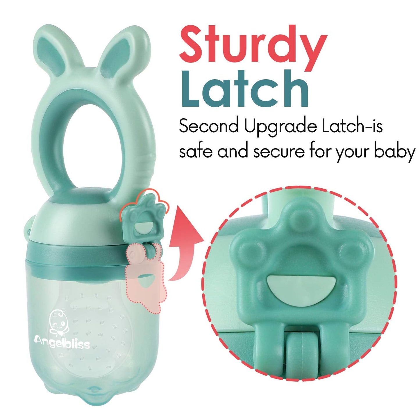 Tétine Pour Bébé/Tétine à Fruit/Tetine Grignoteuse Bebe/Tétine D'alimentation Pour Bébé – Toy de Dentition Pour Bébé, Sans BPA (2er-Pack)