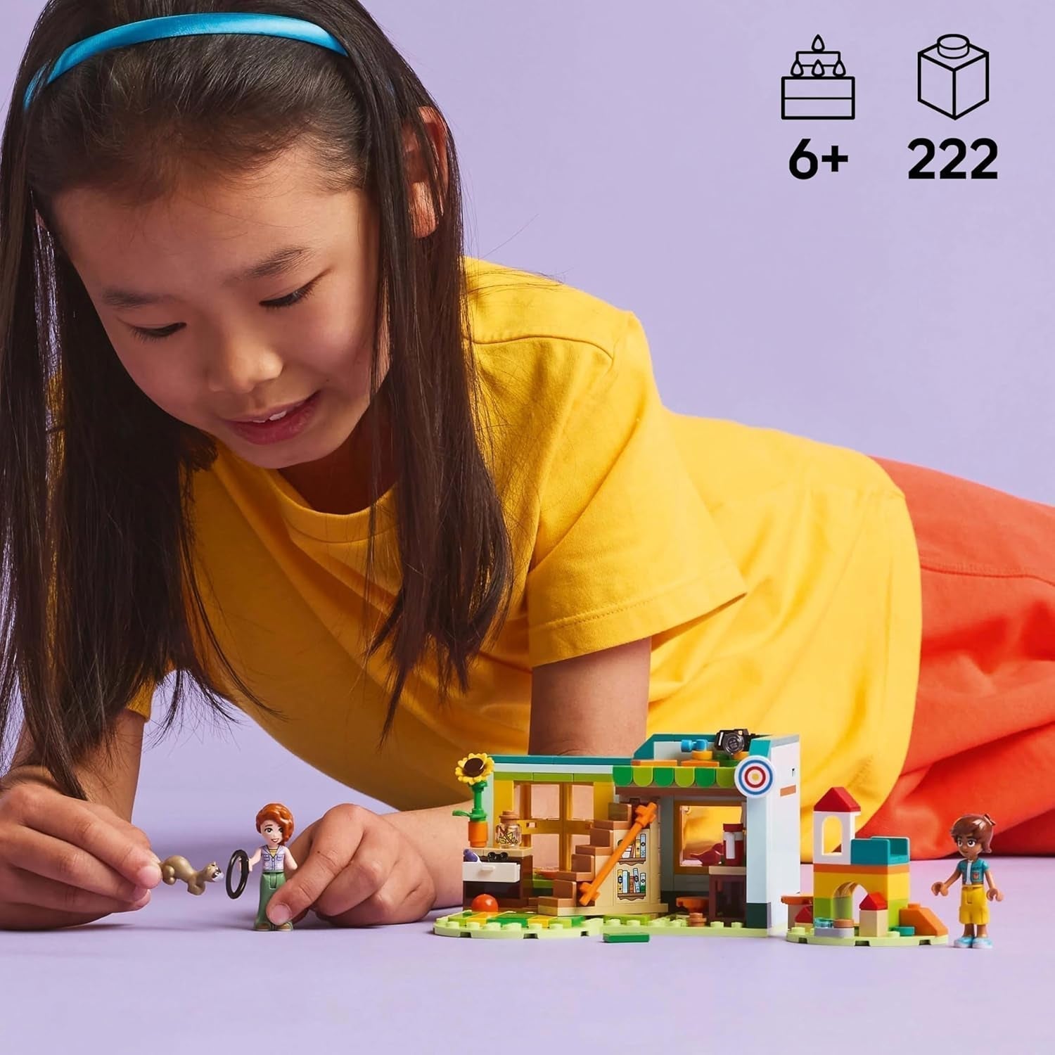 LEGO Friends Herbstzimmer Bau- und Spielset für kreatives Rollenspiel, Set für Mädchen ab 6 Jahren mit 2 Minifiguren und einer Frettchenfigur, Lernspielzeug 42646 Bausets Besuchen Sie den LEGO-Store
