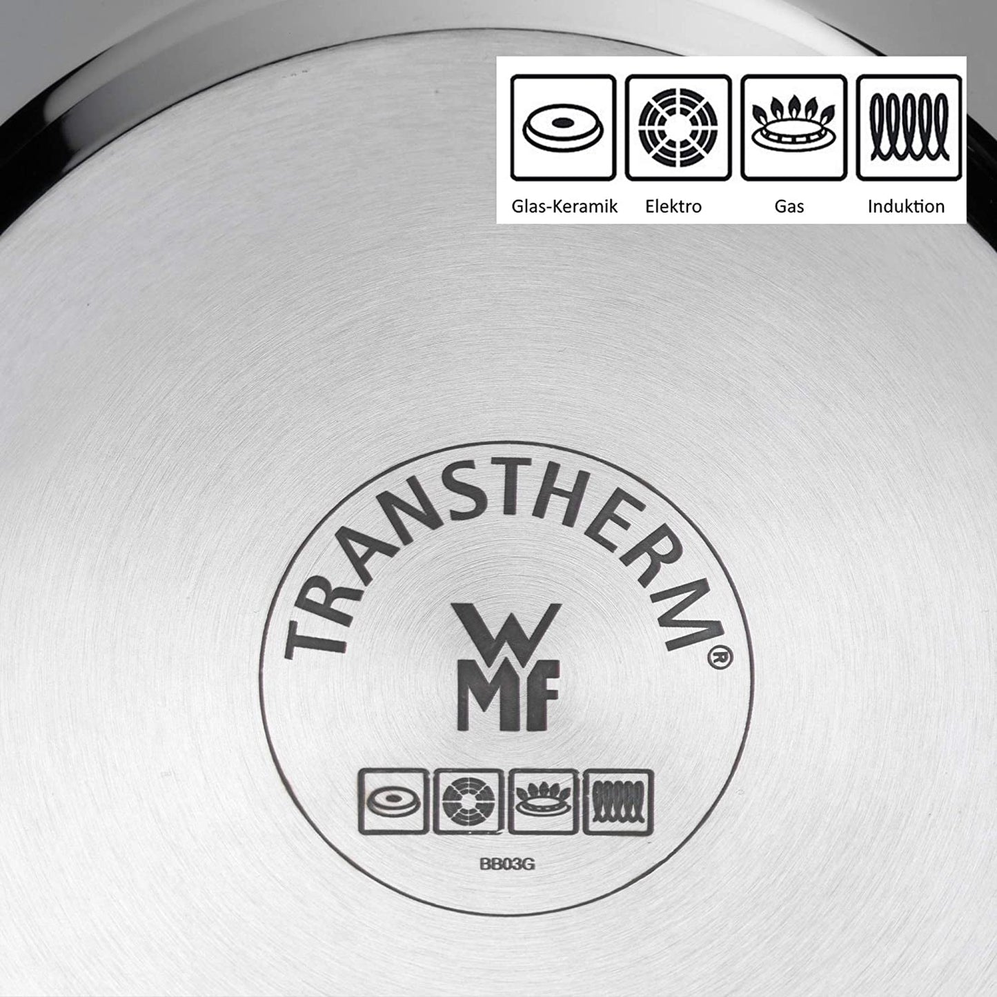 WMF Teufelspfanne 20 cm, Induktionspfanne, Cromargan Edelstahl, Kunststoffgriff Töpfe und Pfannen Naty Shop