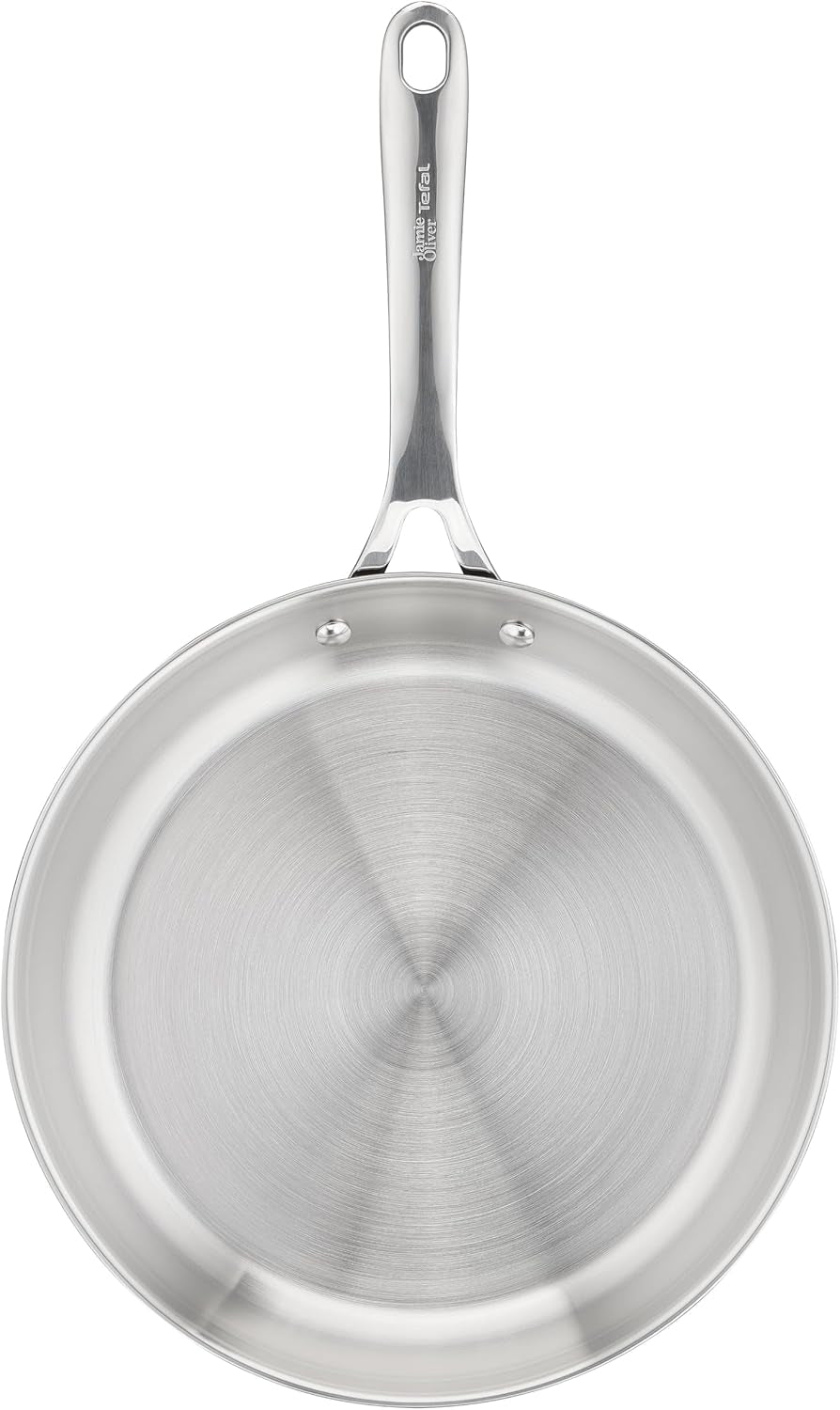 Jamie Oliver von Tefal Cook Smart Bratpfanne 28 cm, unbeschichteter Edelstahl, geeignet für Induktionstöpfe und Pfannen Naty Shop