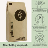 BIO Yerba Mate Tee 1 kg ● Original ● Reif ● Ungeröstet ● Luftgetrocknet ● Rauchfrei ● Plastikfrei ● Fair Trade ● Mate-Tees aus Mate-Blättern, Mate-Stücken und Mate-Blatt-Pulver ● DE-ÖKO-006