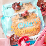 Chia und Zitrone – Einzeln verpackte vegane Kekse, glutenfrei, sojafrei, biologisch, Cashew und Hafer – 12 x 50 g Multipack