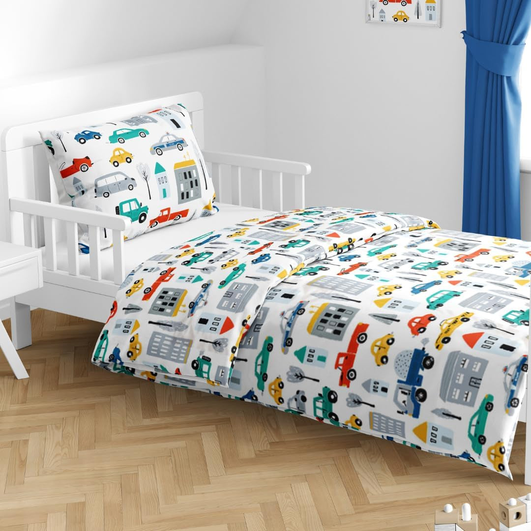 Bettwäsche für Jungen, verschiedene Motive, 100 % Baumwolle Bettwäsche - Kinder Naty Shop Auto