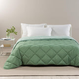 Caleffi Steppdecke für Doppelbett, Winter, 260 x 265 cm, Mikrofaser, Doppelbett, Winter, weich, bequem, gepolstert, langlebig, waschbar, Anti-Allergie-Steppdecke, hergestellt im Naty Shop, Jade-Steppdecken und Steppdecken, 260 x 265 cm