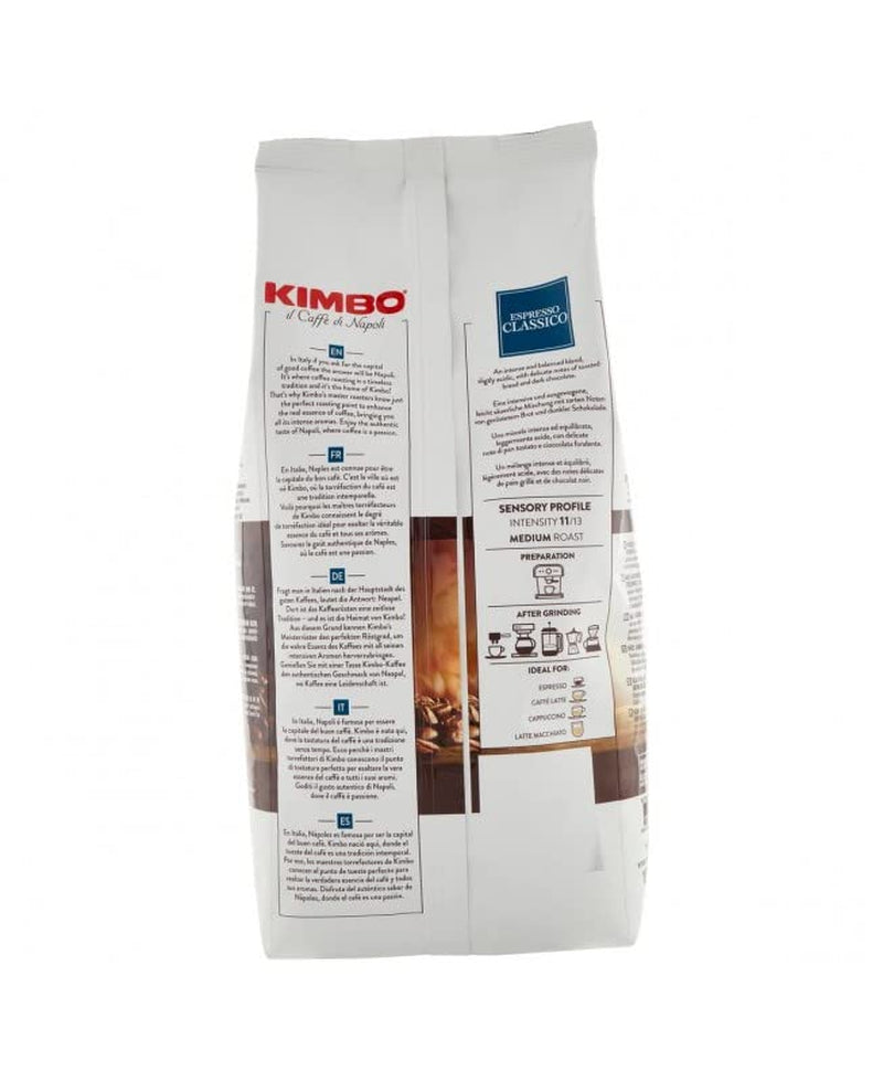 3x Espresso Classico Kaffeebohnen, mittlere Röstung, ganze Kaffeebohnen, mittlere Röstung, 1-kg-Beutel, Neapelkaffee