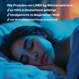 LINEA von Böhmerwald - Cozy - Hochwertiges Balance-Kissen, 80X80, 70 % Federn der Klasse 1, 30 % neue Daunen, allergikergeeignet, waschbar bis 60°C, hergestellt in Deutschland Naty Shop Standardkissen