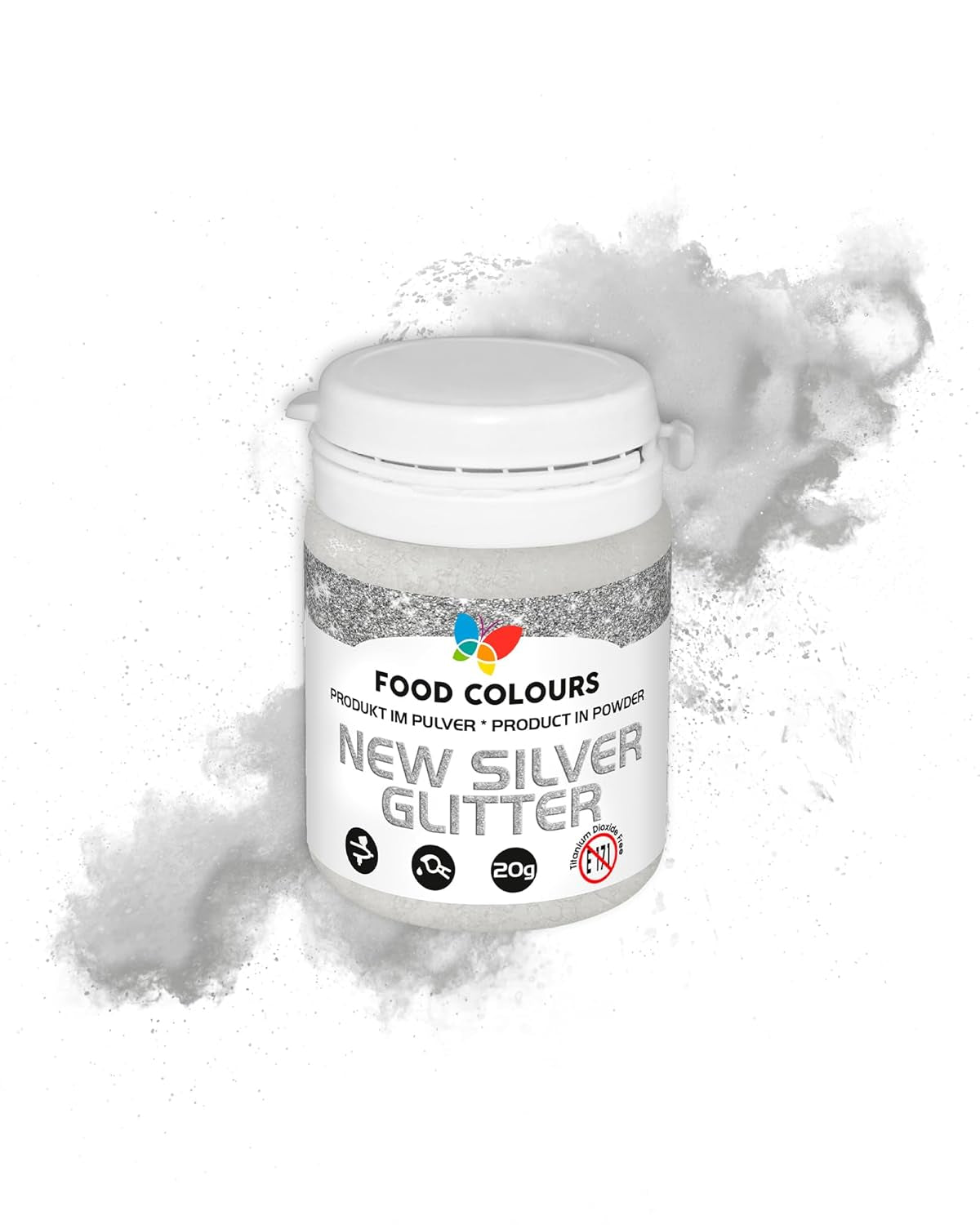 Lebensmittelfarbe Lebensmittelfarbpulver mit Metallic-Effekt, ORIGINAL GOLD 20G Lebensmittelfarbe – Ideal zum Dekorieren von Kuchen, Torten, Zuckerpasten, Keksen und Getränken.