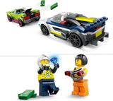 LEGO City Verfolgungsjagd mit Polizeiauto und Muscle-Car, Spielzeugeisenbahn mit 2 Rennwagen, Polizeigeschenk für Kinder, Jungen und Mädchen ab 6 Jahren, Set mit Polizist und Minifiguren Ganovin 60415 Bausets Besuchen Sie den LEGO-Store