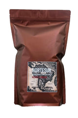 Norte Sur Kaffee, starker Kaffee zum täglichen Mahlen. 100 % Arabica aus Mexiko und Brasilien.
