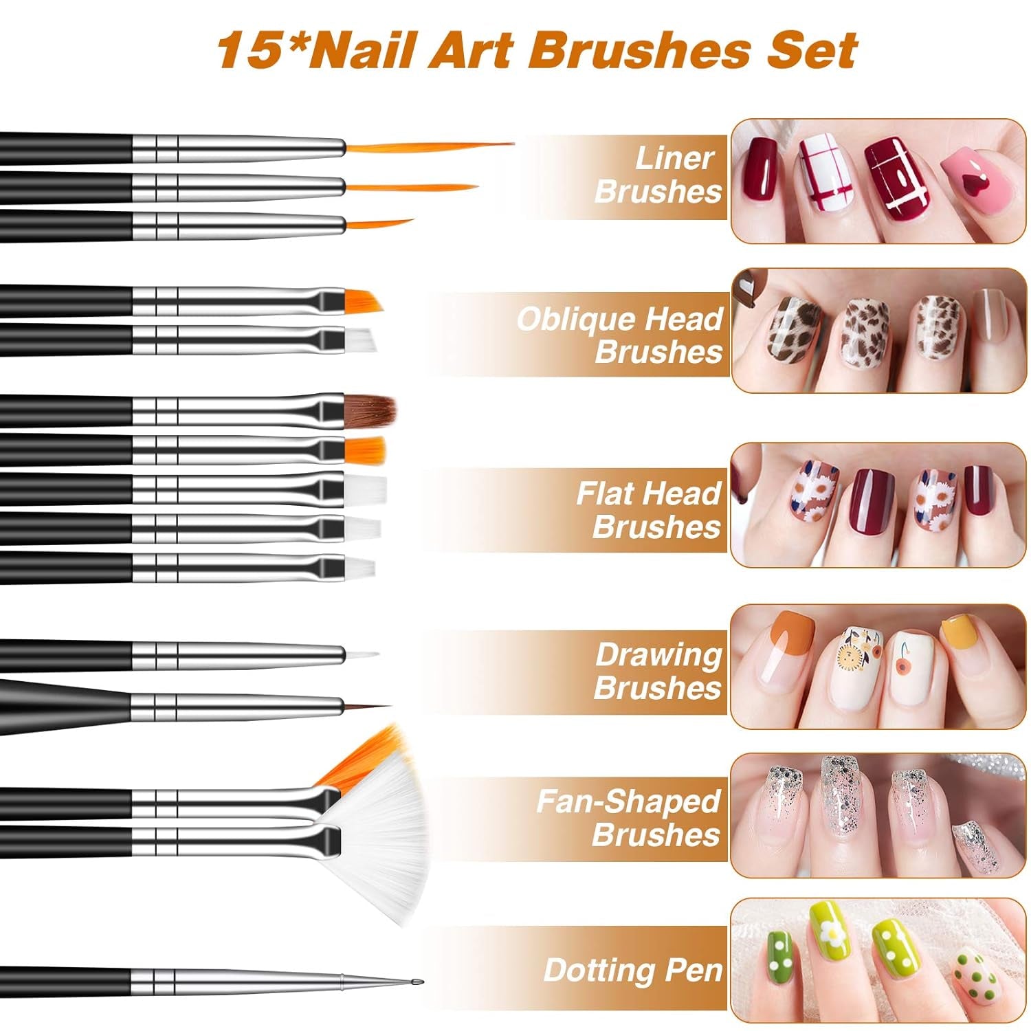 MELLIEX 45 Stück Nail Art Dekoration Zubehör Set, Nägel Pinsel Strasssteine ​​​​Glitzer Goldfolie Nageldesign Dotted Pen Streifenband Für Nagelkunst Maniküre Set
