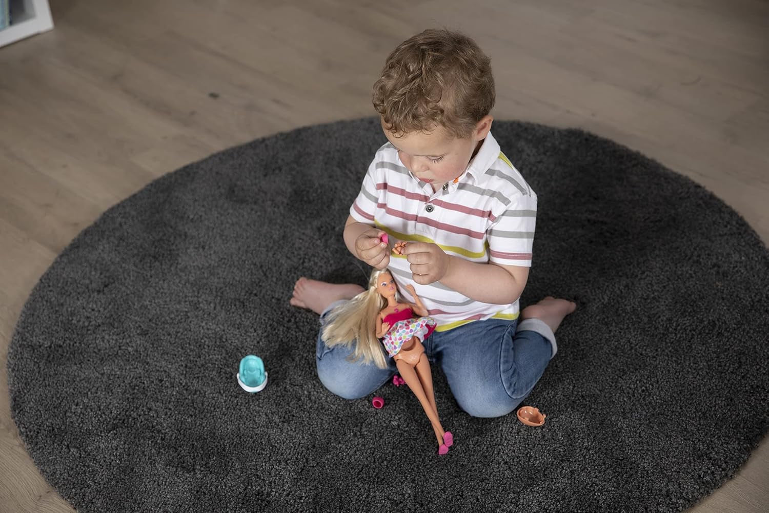 Simba 105733480 – Steffi Love Baby Bliss, schwangere Puppe und tolle Geräusche, Babyzubehör und Tragehilfe