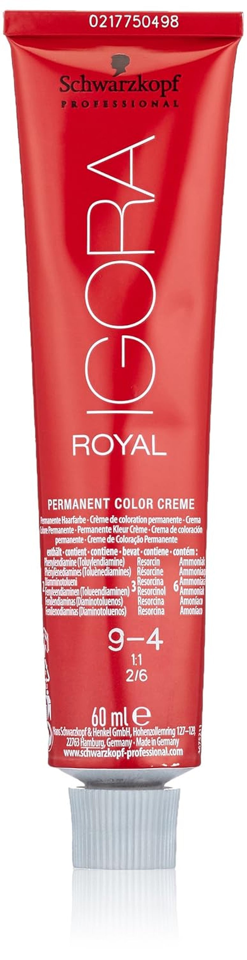 Schwarzkopf IGORA Royal Premium Haarfarbe 9-4 extra hellblond beige, 1 Packung (1 x 60 g) Haarfarbe Naty Shop Standardtitel