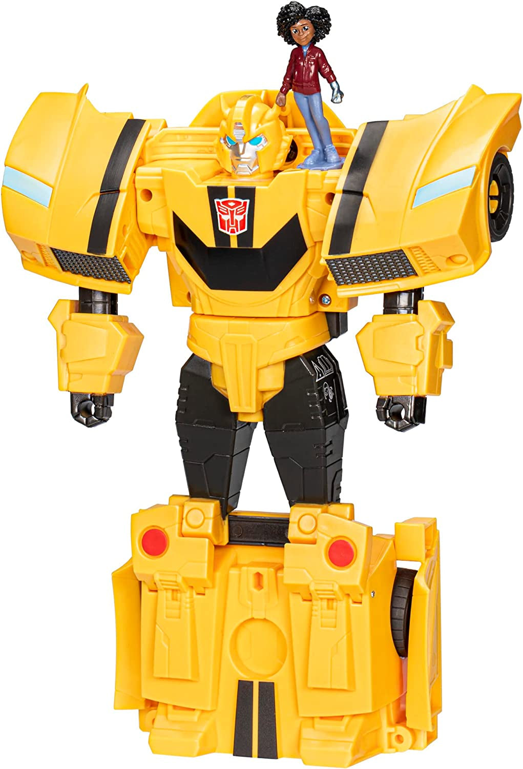 Transformers Earthspark Spin Changer Optimus Prime Figur (20 cm) mit Robby Malto Figur (5 cm), ab 6 Actionfiguren Naty Shop Single Bumblebee