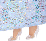 Mattel DISNEY Prinzessin Aschenputtel – bewegliche Puppe mit funkelndem Outfit, abnehmbaren Schuhen und Tiara, gekämmtes Haar für Stylingspaß, für Kinder ab 3 Jahren, HLW06