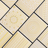 MWOOT 10 Blatt Gold Nagelsticker Abziehbilder Nail Art Sticker, 3D Selbstklebende Nagelaufkleber Set Linien Streifenband Design, Diy Metallisch Nailart Aufkleber Maniküre Zubehör Für Nagel Dekoration