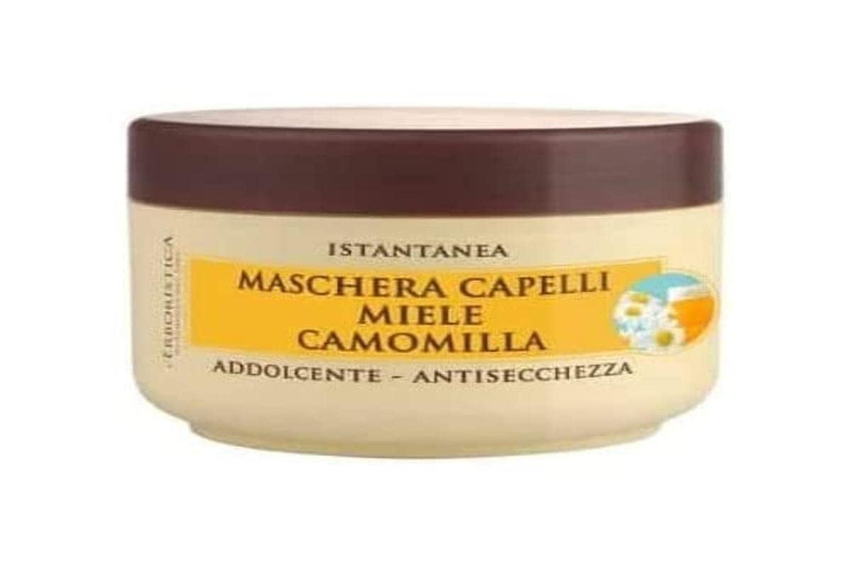 L'Erboristica Instant-Haarmaske mit Honig und Kamille, weich und gegen Haarausfall, 200 ml Naty Shop Haarmaske Standardtitel