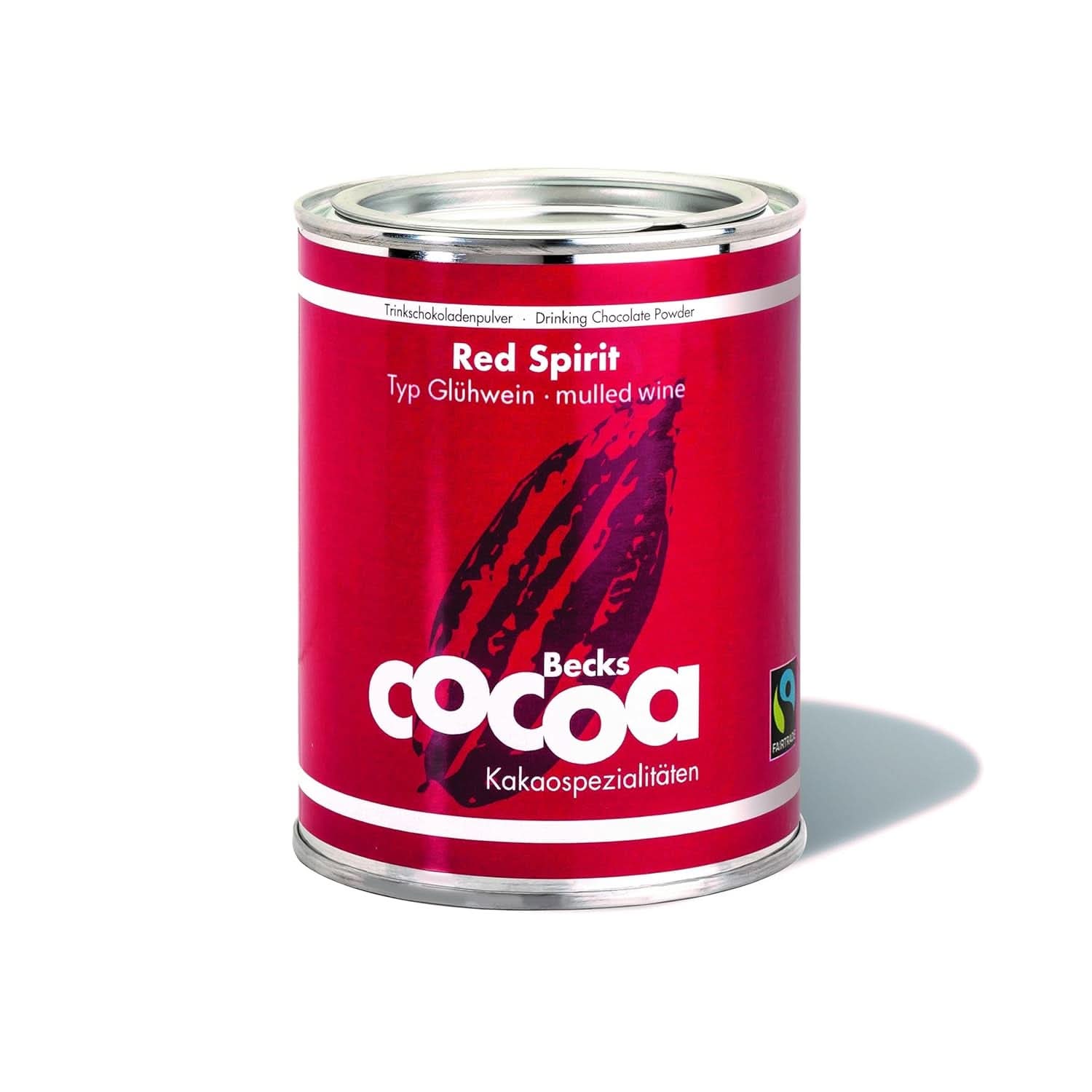 Red Spirit, feiner Kakao mit Rotweingeschmack, 250 Gramm Kakao und heiße Schokolade von Naty Shop