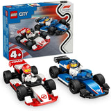 LEGO City F1 Williams Racing und Haas F1 Racing Cars – Formel-1-Spielzeug mit baubaren Autos und 2 Rennfahrer-Minifiguren – Kleine Geschenkideen für Jungen und Mädchen ab 4 Jahren 60464 Bausets Beuche den LEGO-Store Standardtitel