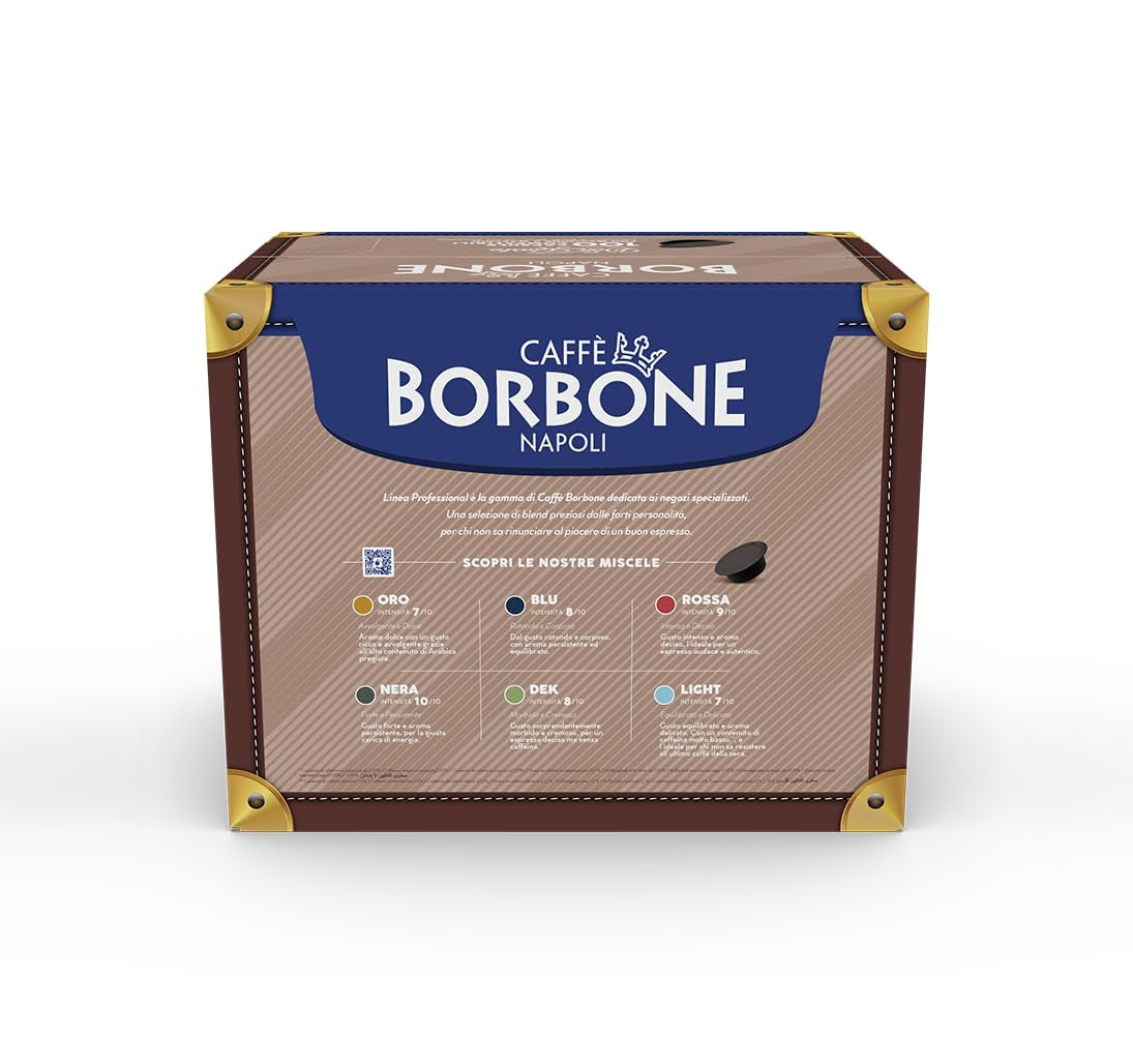 Caffè Borbone Kaffee Kapseln Don Carlo, Blue Mischung - 100 Stück - Kompatibel mit Kaffeemaschinen der Marke Lavazza®* A Modo Mio®*