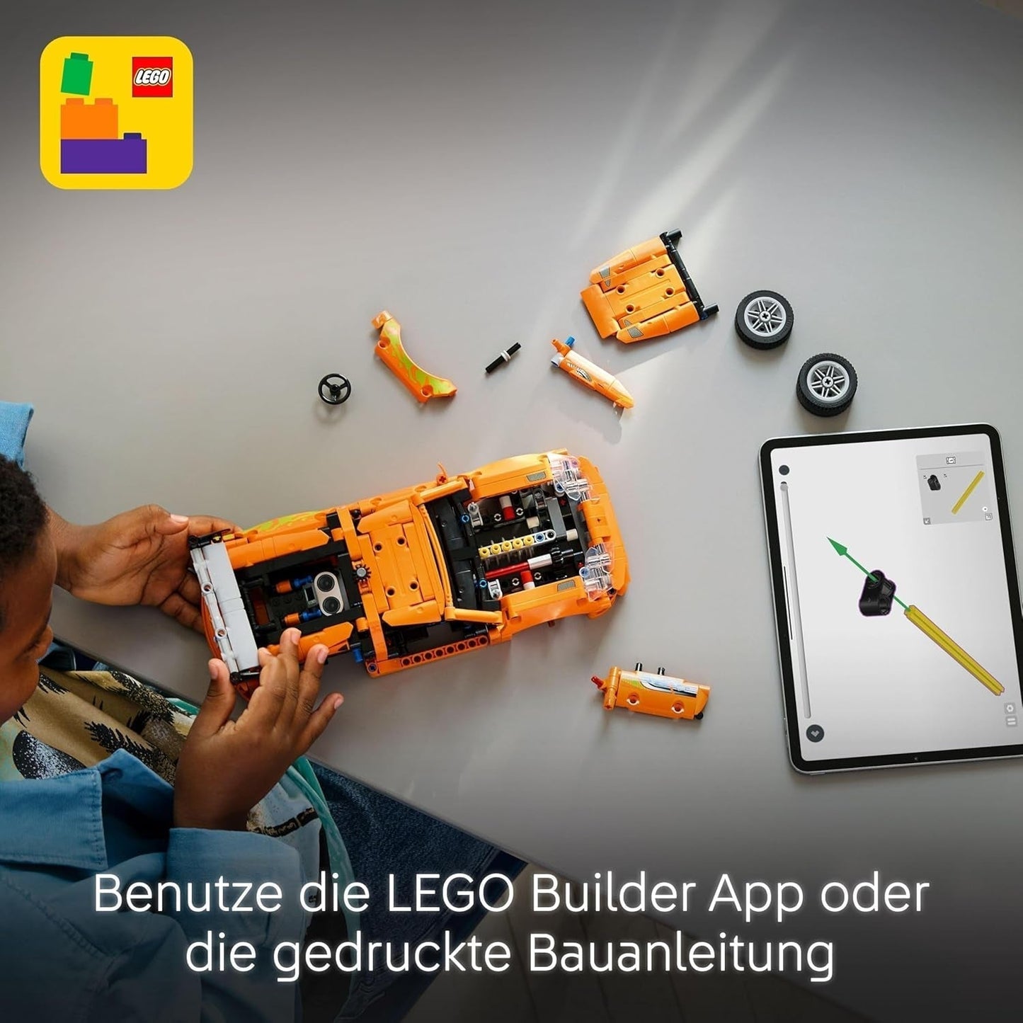LEGO Technic Fast and Furious Toyota Supra MK4 – Spielzeugauto – Mit 6-Zylinder-Motor und aufklappbaren Türen – Modellset für Jungen und Mädchen ab 9 Jahren – Geschenkidee zum Geburtstag 42204 Bausets Beuche den LEGO-Store