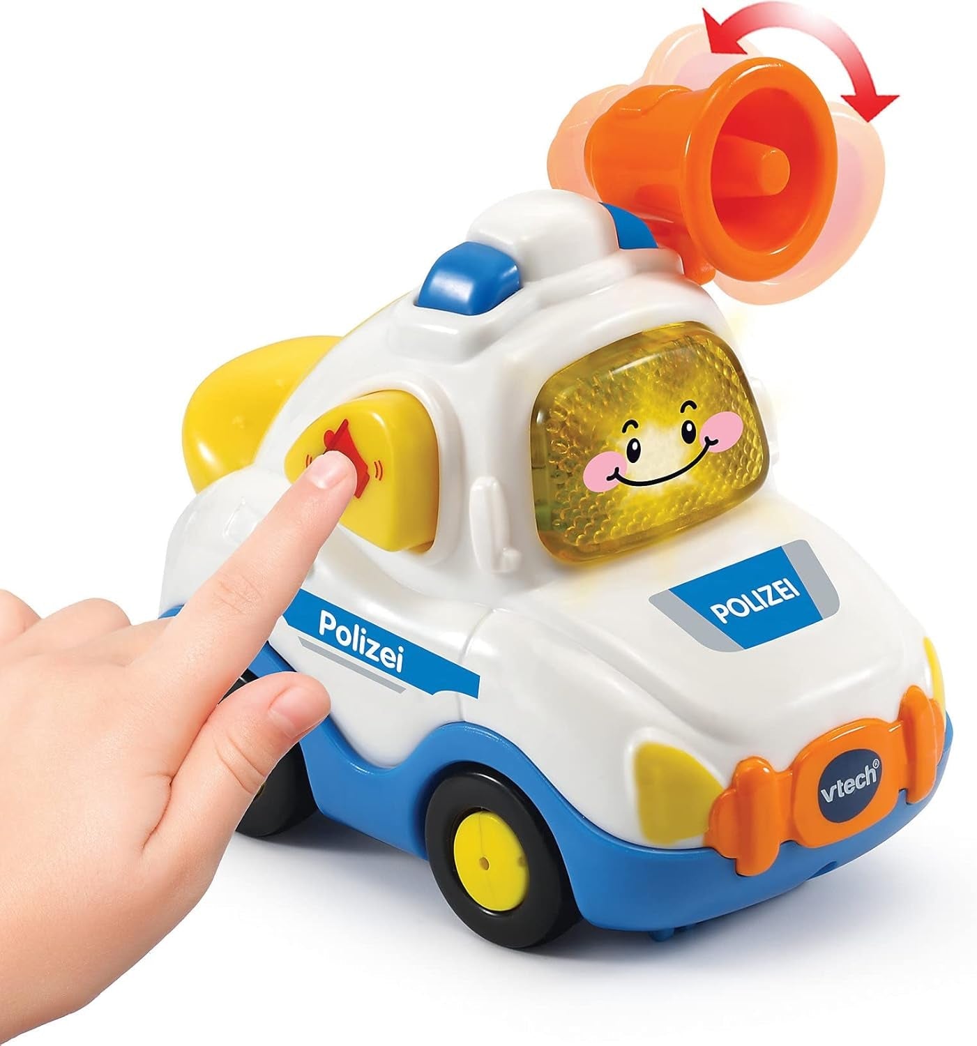 Vtech TUT TUT Baby Flitzer – Polizei – Für 1–5 Jahre & TUT TUT Baby Flitzer – Feuerwehrauto – Spielzeugauto mit Musik, Lichtknopf, Sätzen und interessanten Geräuschen – Für 1–5 Jahre Babyspielzeug Naty Shop