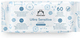 Mama Bear Ultra Sensitive Babyfeuchttücher, parfümfrei, 1008 Stück (18 Packungen à 60 Stück), Naty Shop