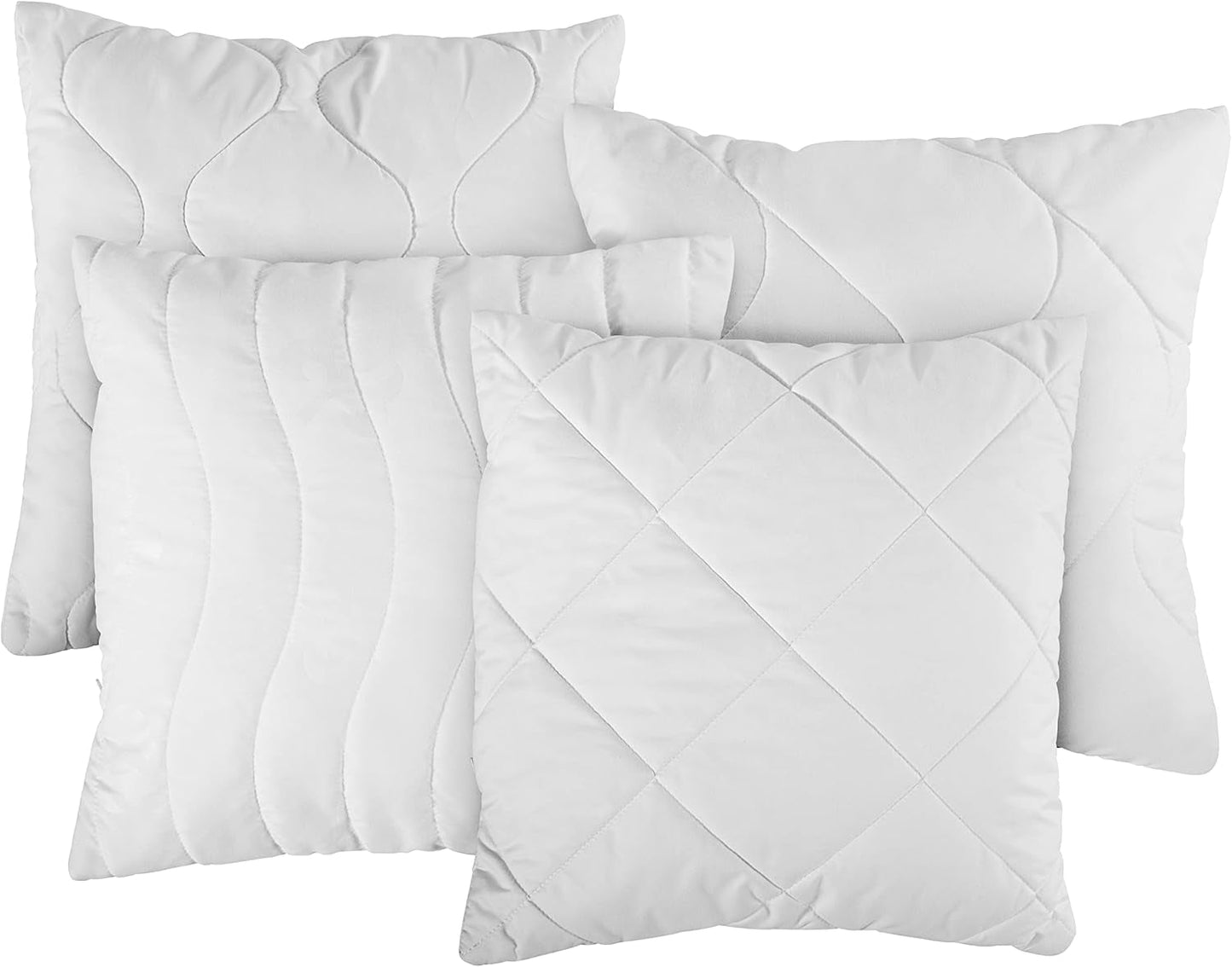 Traumnacht Bequemes Roulette-Kissen, 4er-Set, mit Steppbezug und Schaumstofffüllung, 40 x 40 cm, Öko-Tex-zertifiziert, hergestellt nach dem deutschen Qualitätsstandard Naty Shop Standardkissen Standardtitel