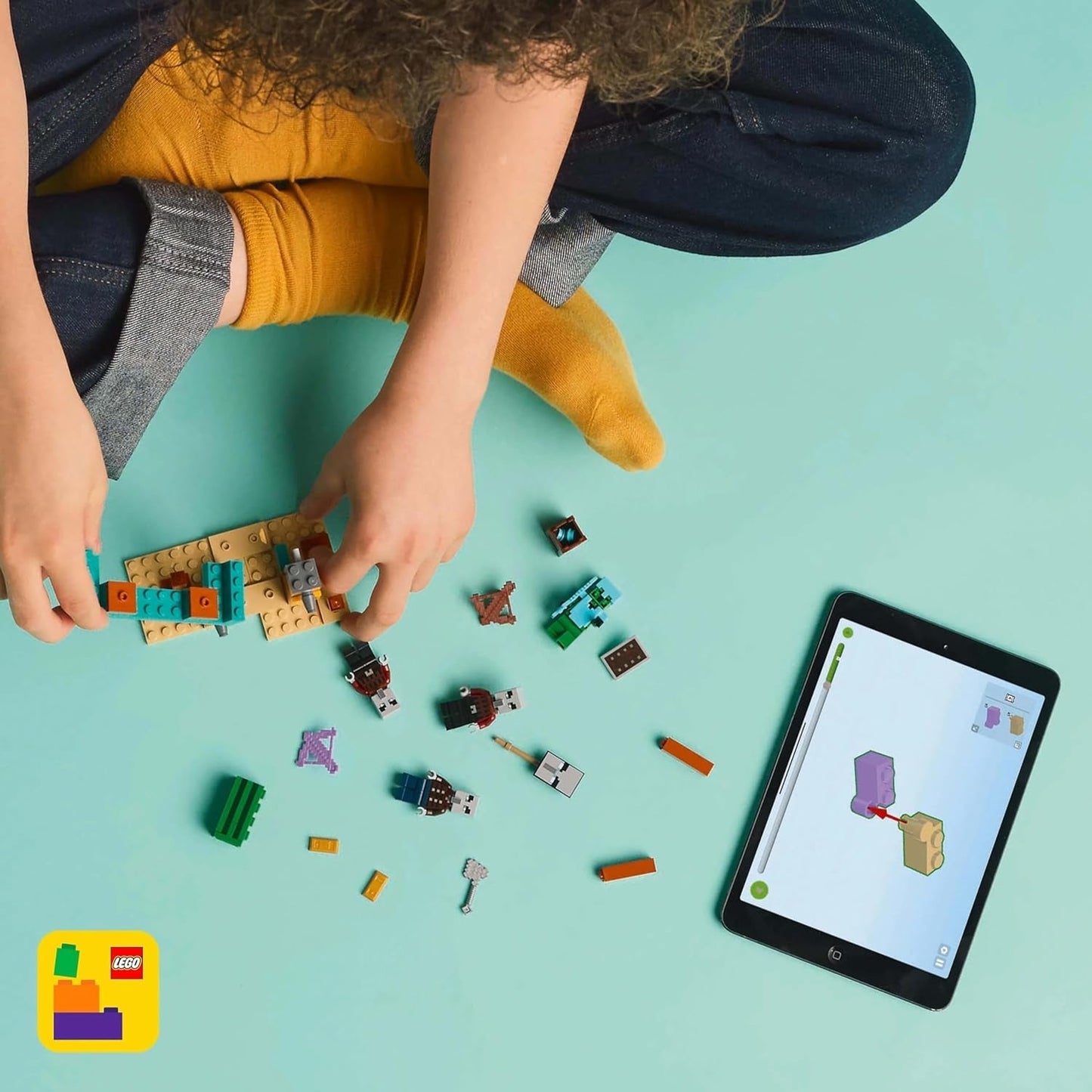 LEGO Minecraft The Illager Desert Patrol Videospielset für Kinder, Outpost-Minispielzeug und drei Minifiguren, darunter Plünderer, Diener und Kaktusritter 21267 Bausätze Besuchen Sie den LEGO-Store