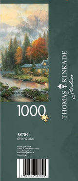 Schmidt Spiele 58784 Thomas Kinkade, Abend am Herbstsee, Puzzle 1000 Teile, buntes Puzzle Naty Shop