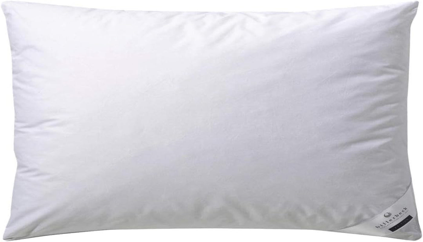Billerbeck Daunenkissen Martina – Kissen in 80 x 80 cm – Kissen mit fester Unterstützung – Gänsedaunen 15 % und Federn 85 % Naty Shop Standardkissen 40 x 80 cm