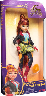 Einhorn-Akademie-Valentina-Puppe – die Originalpuppe aus der beliebten Netflix-Serie, ist 24 cm groß und verfügt über 5 Zubehörteile für fantasievolles Rollenspiel, für Kinder ab 4 Jahren