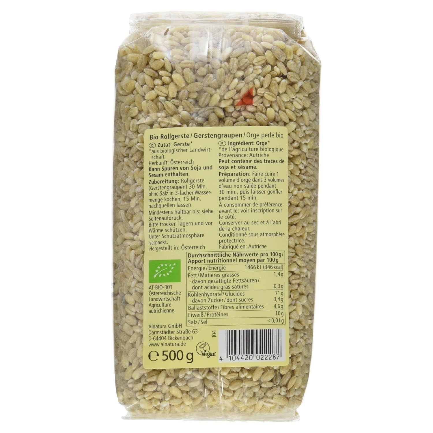 Bio-Graupen, Graupen, 500g