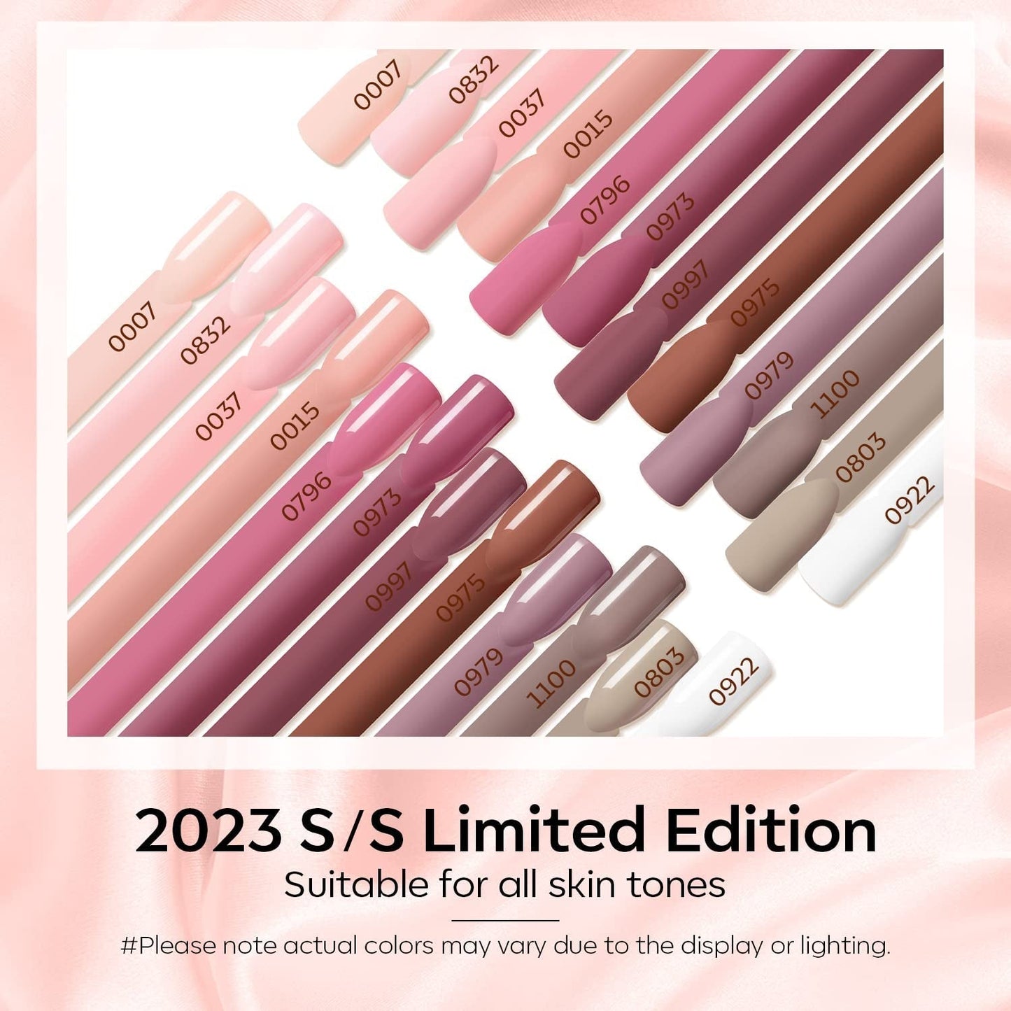 Modelones 35-teiliges Gel-Nagellack-Set, UV-Nagellack-Set mit 48-W-Lampe, Nude-Braun-Weiß-Rosa-Gel-Nagellack-Set, UV-Gel-Nagellack-Set mit Top Coat Base, Nagelstudio-Set