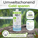 BULA® Popo Nachfüllflasche (750 ml) NUR ZUM NACHFÜLLEN unserer 150 ml- und 50 ml-Flaschen! | Ersetzt bis zu 1.000 Tücher! | Mit Inhaltsstoffen natürlichen Ursprungs