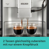 Siemens EQ.6 plus s300 Espressoautomat TE653501DE, für viele Kaffeespezialitäten, Milchaufschäumer, Keramikmahlwerk, Doppelkaffeefunktion, Antikalk, automatische Dampfreinigung, 1500 W, Silber