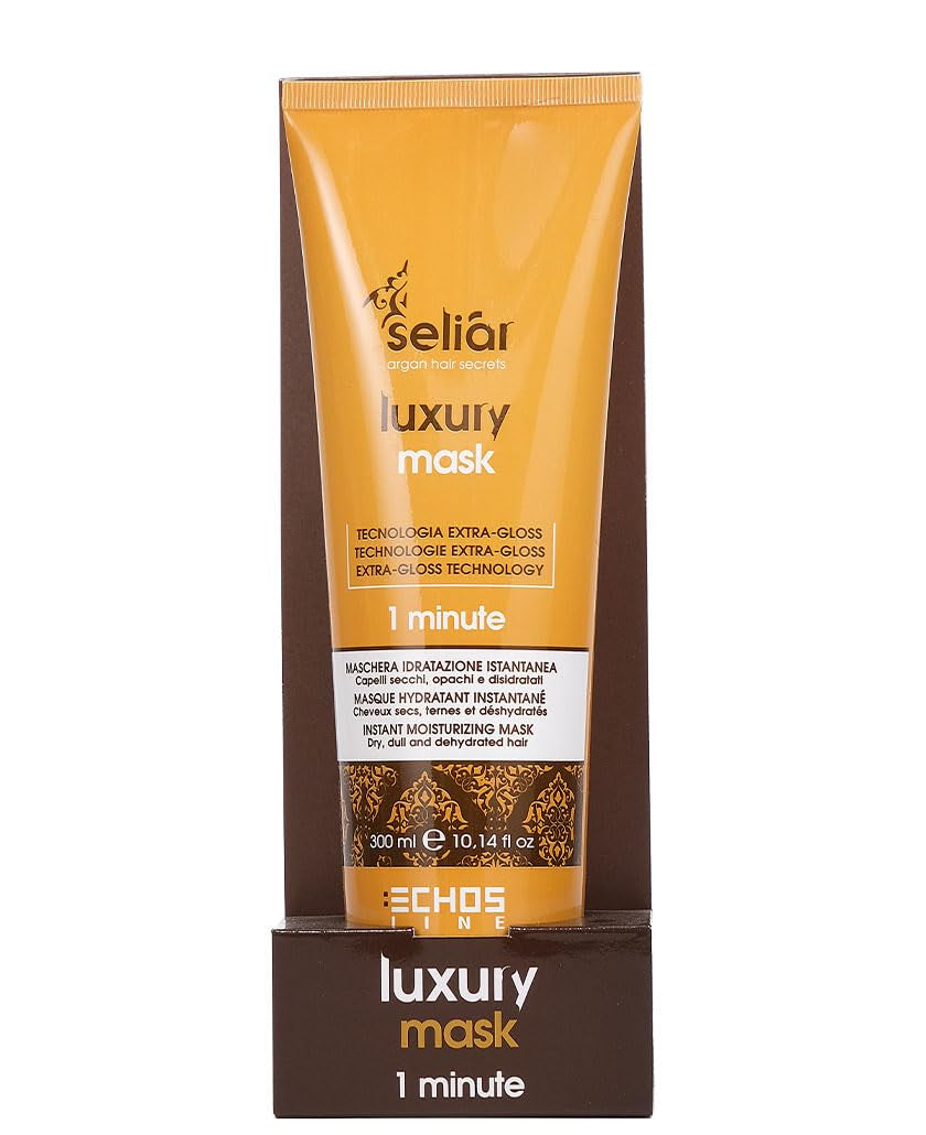 ECHOSLINE Seliar Luxury Instant Moisturizing Mask für trockenes und dehydriertes Haar 300 ml Haarmaske Naty Shop