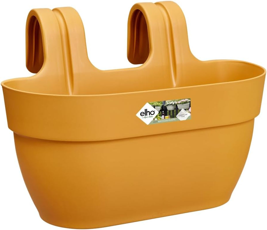 elho Vibia Campana Easy Hanger M 36 – Topf für Balkon und Außenbereich – Ø 36,0 x H 26,5 cm – Schwarz/Anthrazit