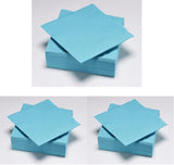 50 Servietten, Wattepad, 33 x 33 cm, 2-lagig, Türkis, FSC-Zellulose, 33 x 33 cm (3er-Pack)