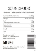 Gefriergetrocknete Blaubeeren, ganz aus Deutschland, Ernte 2023, 50 Gramm. Dehydrierte Produkte Naty Shop
