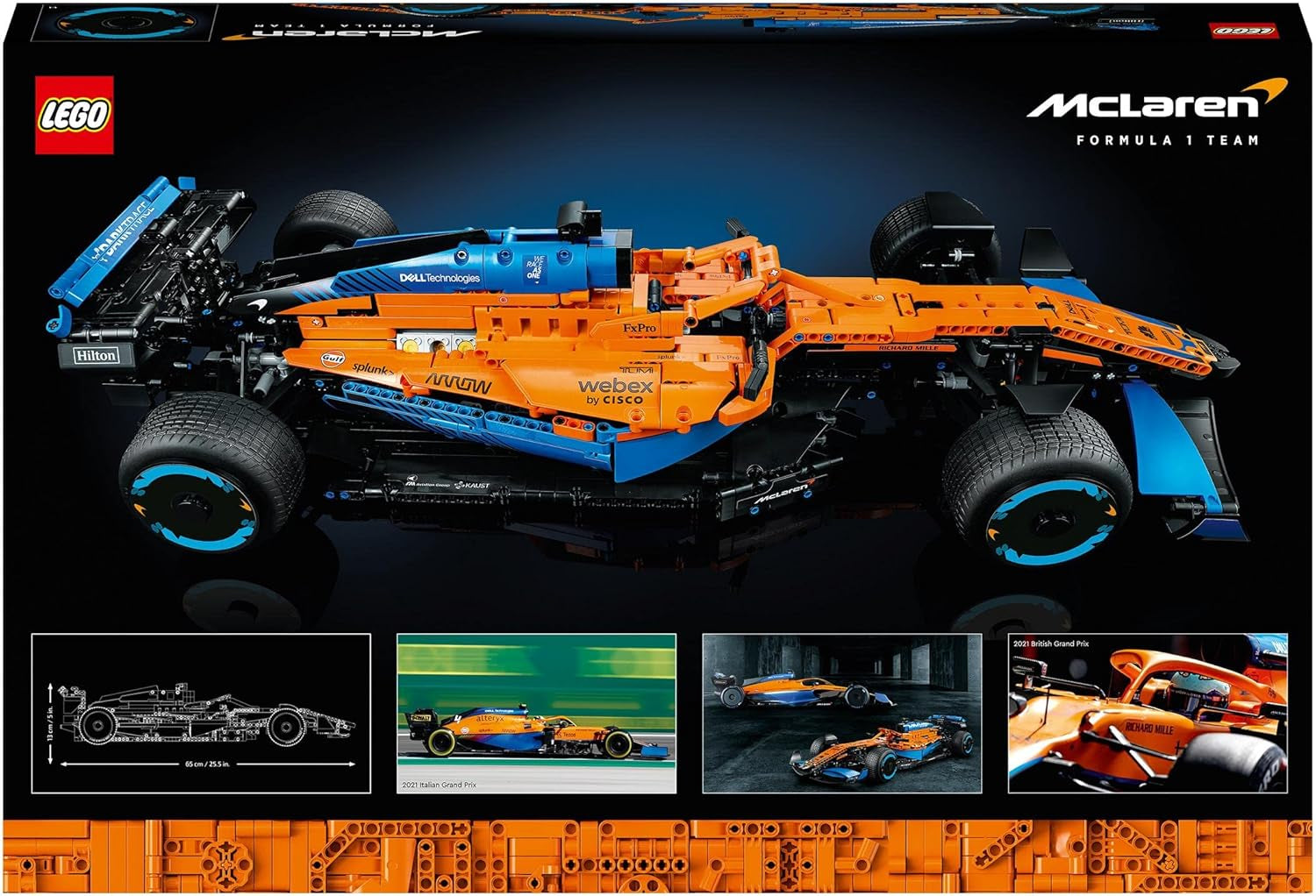 Lego Technic Mclaren Formel-1-Rennwagen – F1-Modell für Erwachsene mit V6-Motor und Lenkung – Geschenk für Motorsportfans und Sammler – 42141 Bausätze Besuchen Sie den LEGO-Store